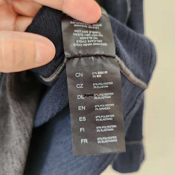 Kuhl Grey Blue Quarter Zip Sweater Hiking Camping Long Sleeve Sweater Men's S - Picture 8 of 9